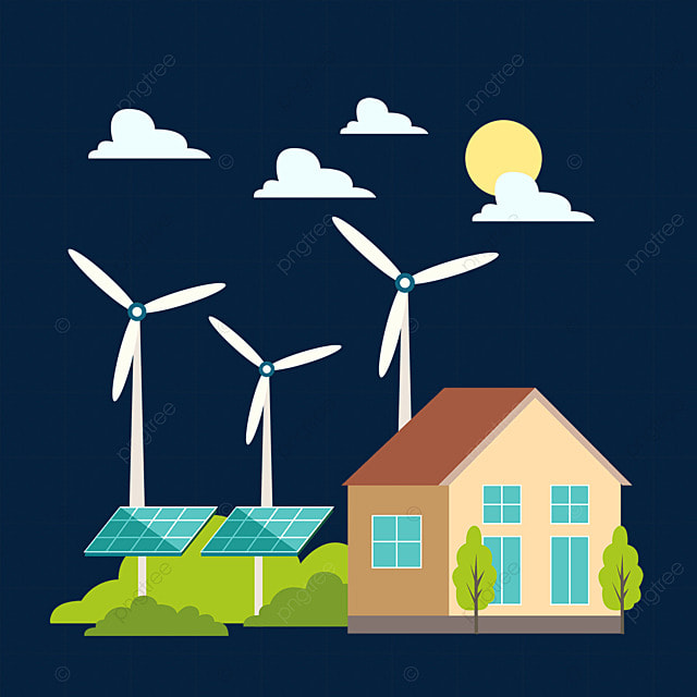 services-01 pngtree-house-solar-panel-windmill-green-environmental-protection-energy-illustration-png-image-4040387